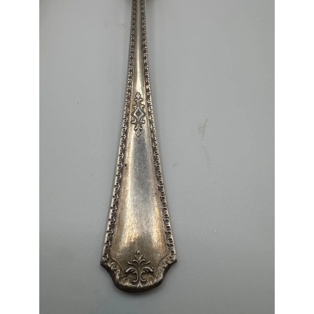 Oneida Silver Berkeley 1929 Wm A Rogers Silverplate Salad Serving Set 2pc 8.25in